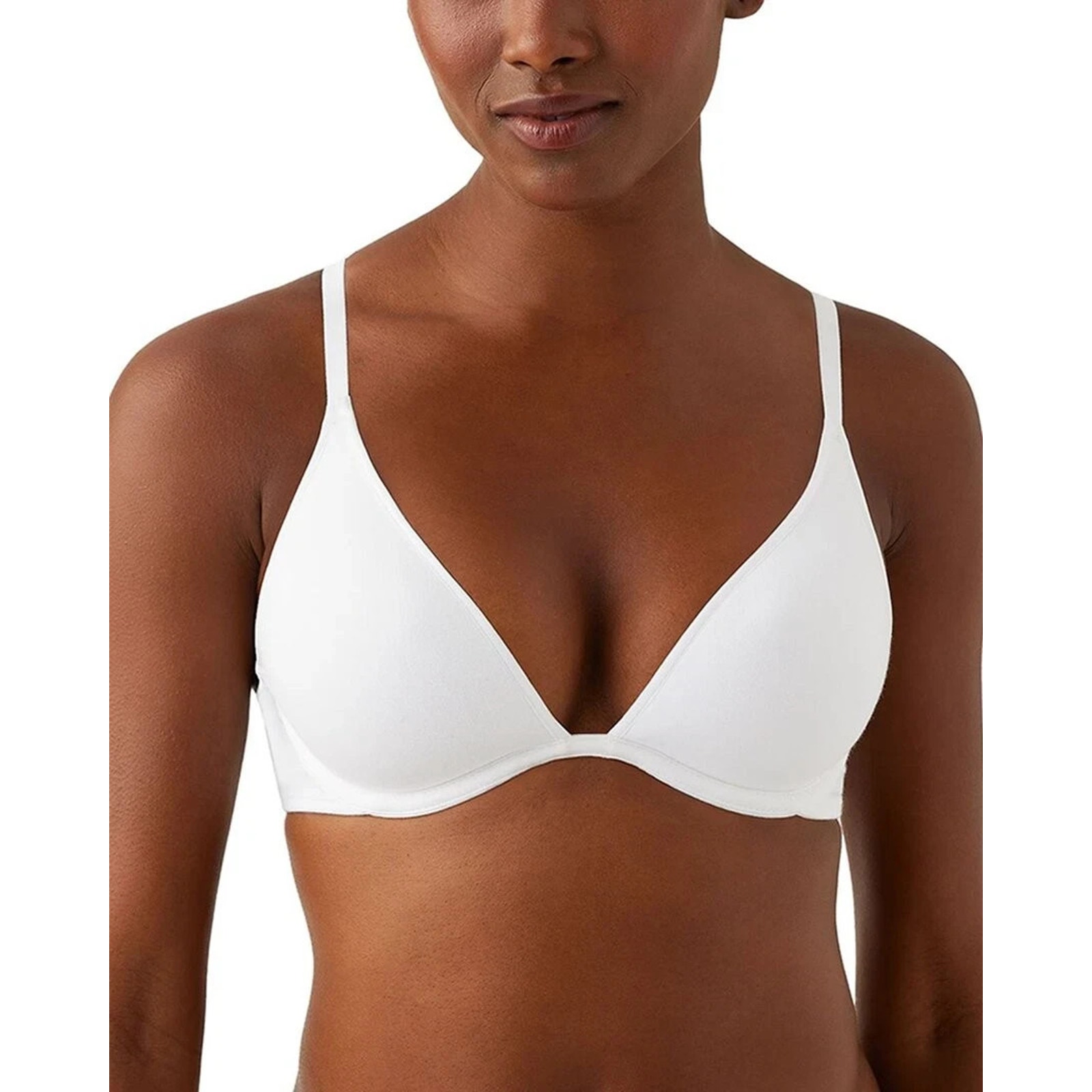 B. Tempt'd By Wacoal Cotton To A Tee Contour Bra White 38b 0696